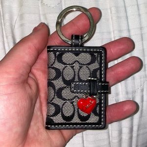 Coach photo book keychain